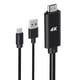 thumbnail image 4 of Cable adaptador 2 en 1 USB C 3.1 Tipo-C a 4K 30Hz compatible con alimentación USB para teléfono conectado a proyector y TV, 4 of 8