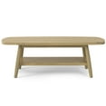 thumbnail image 3 of Simpli Home Bayshore 43 inch Wide Contemporary Outdoor Coffee Table in Light Teak, 3 of 13