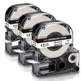 thumbnail image 1 of Reemplazo De Cinta De Etiquetas Compatible Absonic Para Epson Lk-4Wbn Lc-4Wbn Ss12Kw Lc 4Wbn9 Lk Recambio De Cinta De 12 Mm 1/2 '' Para Labelworks Lw-300 Lw-400 Lw-500 Lw-600P Lw-K200Px Etiquetadora N, 1 of 6