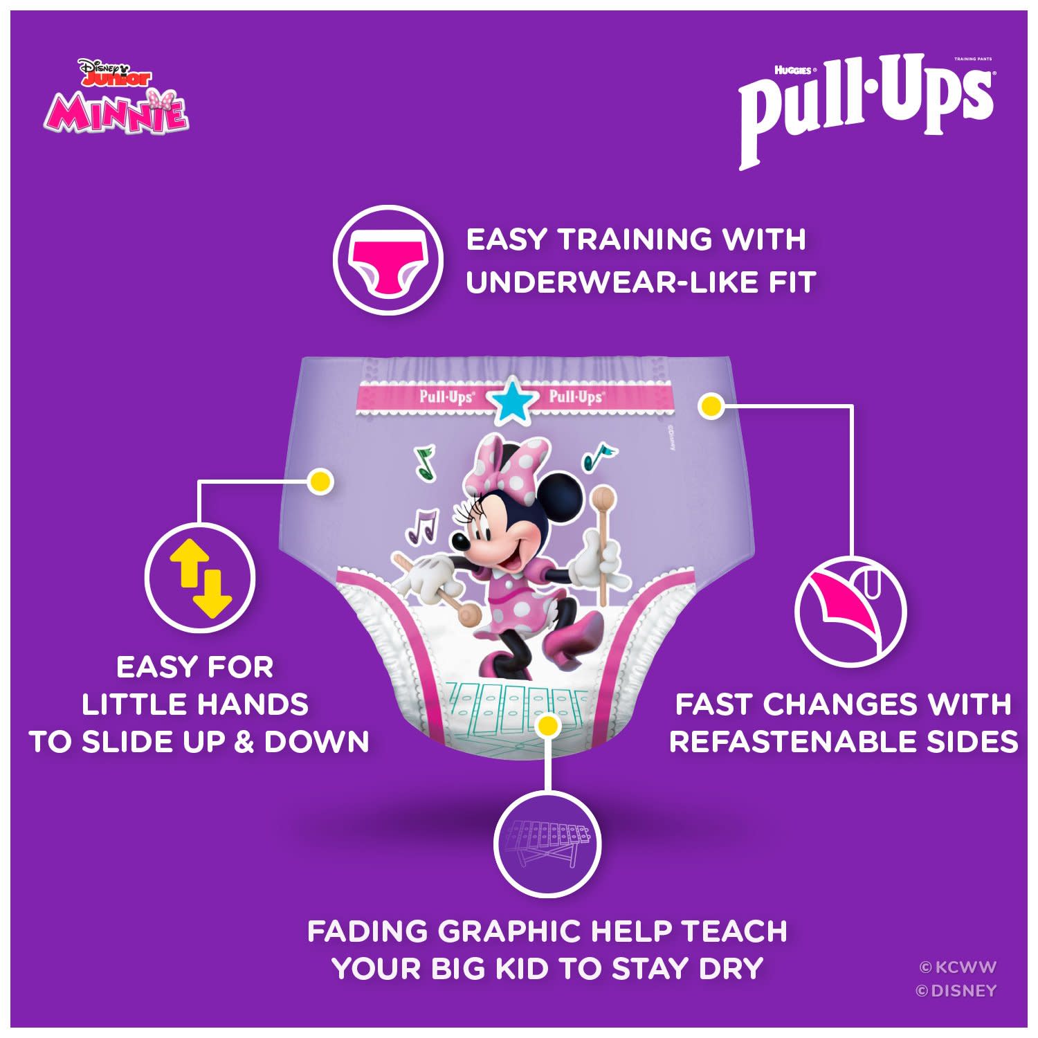 Pull-Ups Girls' Potty Training Pants Size 4, 2T-3T, 94 Ct - image 6 of 9