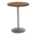 thumbnail image 2 of KFI Studios Mode 3' Round Dining Table, River Cherry, Silver Base, 2 of 2