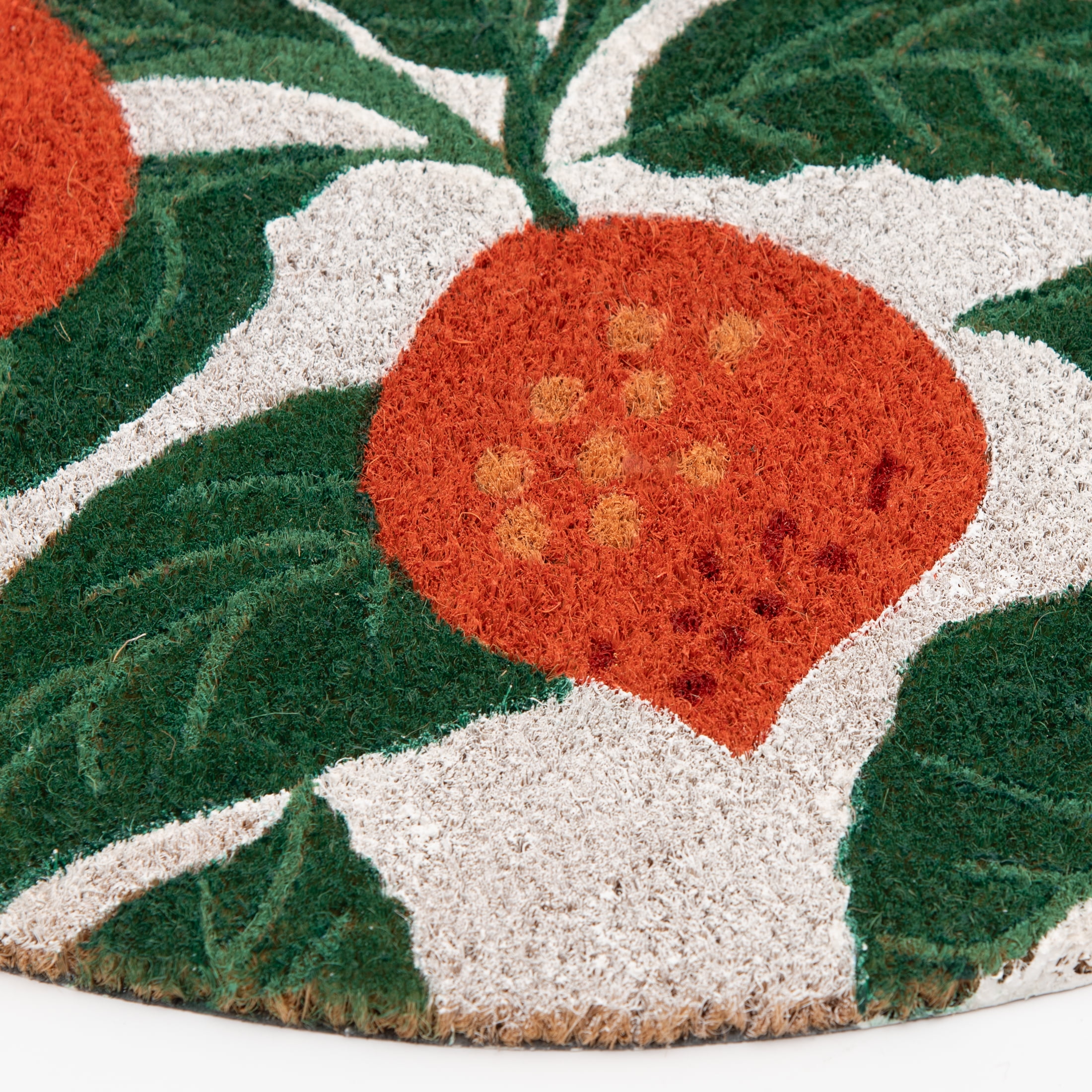 Mainstays by Becky G. & Alejandra Coir Outdoor Mat, Orange & Green, 18" x 30"