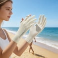 thumbnail image 4 of FastXmas Sunblock-Gloves, UV-Sun-Protection Driving Gloves, Non-Slip Design Outdoor Gloves, Breathable Gloves for Women Men Outdoor Driving Use,Beige, 4 of 5