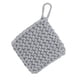 thumbnail image 2 of Mantel individual reutilizable antideslizante para taza, mantel de mesa cuadrado para escritorio, tejido a mano, para bebidas Gris claro 19cm, 2 of 9