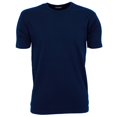 thumbnail image 1 of Tee Jays - Camiseta básica de manga corta con cuello redondo para hombre - 100% Algodón ringspun combed interlock (Azul Marino), 1 of 3