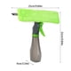 thumbnail image 3 of Escobilla de goma para ventanas con botella rociadora de agua de microfibra, kit de limpieza de ventanas, limpiador de vidrios para ventanas multiuso con cabezal rociador, 3 of 4
