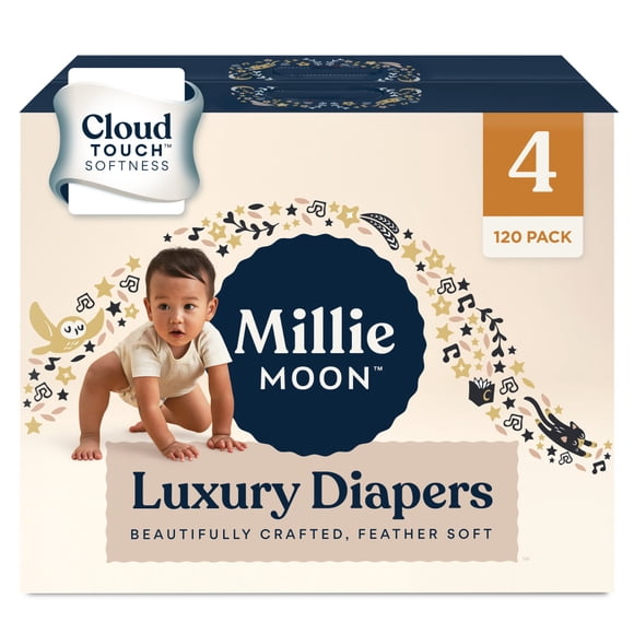 Pañales premium Millie Moon Etapa 4 Unisex (120 piezas)