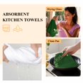thumbnail image 6 of St. Patrick's Day Kitchen Towel Dish Cloths Set of 4, Microfiber Soft Kitchen Hand Towels, Spring Lucky Shamrock Plants Retro Green Absorbent Quick Drying Dishcloths 18 x 28 Inches, 6 of 8