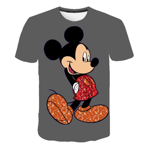 Conjuntos de ropa de Mickey para niñas Camisetas para niños amp; Pantalones cortos Ropa para niños Trajes de manga corta Trajes Serie Disney Trajes 2pcs13T Gao Jinjia LED