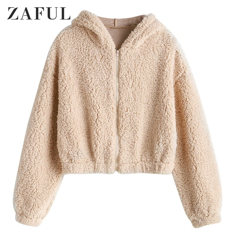 Zaful furry coat store