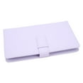 thumbnail image 2 of Álbum de fotos de 3 pulgadas y 108 bolsillos, miniálbum de fotos de cuero sintético para entradas de cine, tarjetas de presentación, color morado iris, 2 of 12