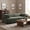 Green, variant on Christopher Knight Home 83" Minimalist Upholstered Sofa, 3-Seat Modular Couch with Round Arms, Green