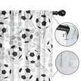 thumbnail image 4 of Blackout Kids Curtains,Gray Soccer Balls Pattern Childrens Insulated Curtains Set Of 2,Bedroom Essentials,Toddler Room Decor 42"x63", 4 of 5