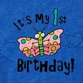 thumbnail image 2 of CafePress - Butterfly 1St Birthday - Cute Infant Baby Football Bodysuit, 2 of 3