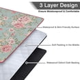 thumbnail image 4 of 80”x 80”Extra Large Floral Rose 2 Picnic Blankets Waterproof Foldable Beach Blanket Sandproof,3-Layer Thicking Outdoor Packable Blanket for Camping, Park, Beach, Grass, Indoors, 4 of 6