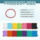 thumbnail image 2 of Uxcell 100 Pcs Bucles de Repuesto para Telar de Agarraderas, Bucles de Repuesto Elásticos para Tejer en Colores Arcoíris para Manualidades DIY para Niñas, Telar de 7" de Tejer, Rojo, 2 of 6
