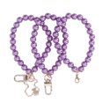 thumbnail image 4 of 3Pcs Pearl Bracelet Polishing Process Shiny Exquisite Pearl Beads Strands for Mobile Phone Case Keychain Bag H22 Purple, 4 of 14