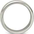 thumbnail image 2 of Titanium Edward Mirell Brushed & Polished Beveled 5mm Band (Size 6.5) Made In United States emr153-5mm-6.5, 2 of 5