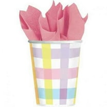Shindigz COLORFUL GINGHAM 9 OZ CUPS