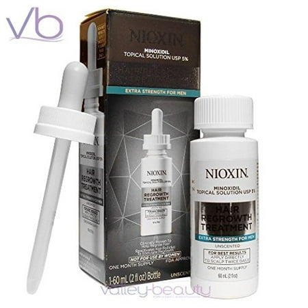 Nioxin Minoxidil 5% Hair Regrowth Treatment Extra Strength for Men, 2 (Best Oil For Hair Loss And Regrowth)