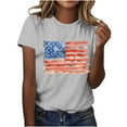 thumbnail image 7 of Cavosen Patriotic Clothes for Women Petite Independence Day Short Sleeve Crew Neck T Shirts USA Star Striped Graphic Tops Lady S 4th of July Casual T Shirts Red White and Blue Tunic Tees, 7 of 7