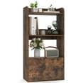thumbnail image 1 of Gymax Bookcase w/ Drawer 3-Tier Open Shelf Anti-Toppling Kits for Living Room Coffee, 1 of 9