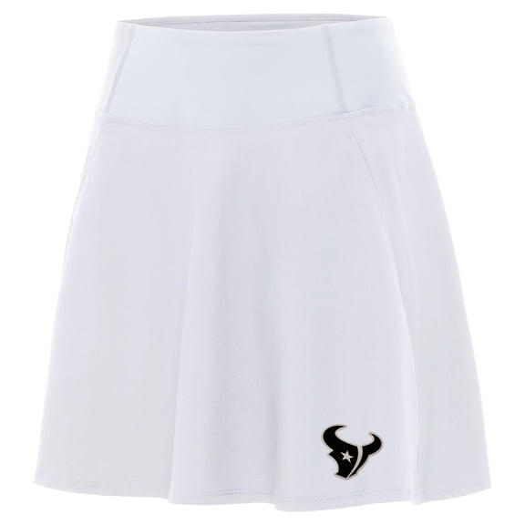 Women's Antigua White Houston Texans Brushed Carbon Chip Skort