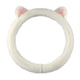 thumbnail image 3 of Funda de volante de felpa con forma de gato, accesorio blanco, elegante, fácil de instalar, anti 40cm, 3 of 8