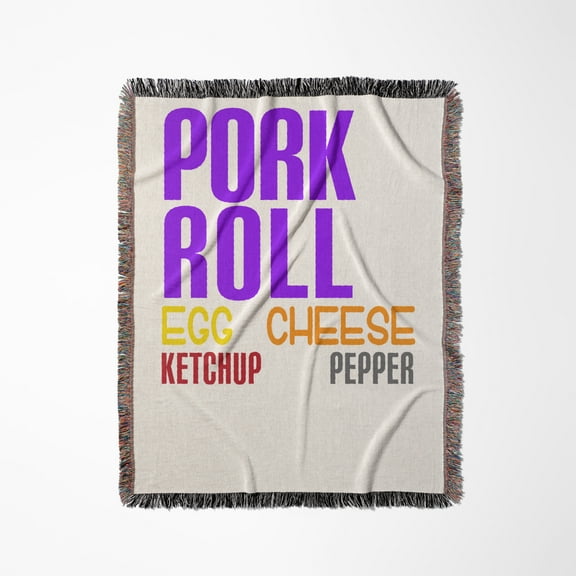 Pork Roll New Jersey Taylor Roll, Woven Blanket
