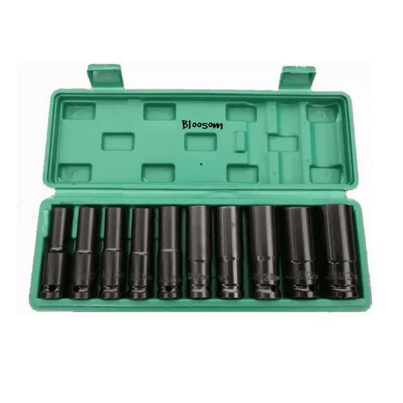 Juego De Herramientas Bloosom Llave Vaso Kit De Mecánicas Verde