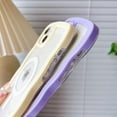 thumbnail image 6 of Compatible for iPhone 14 Plus Case with Magsafe, Wave Magnetic Phone Case Cute Water Ripple Candy Colors Frame Shockproof for iPhone 14 Plus Phone Case for Women 6.7 Inch - Purple, 6 of 15