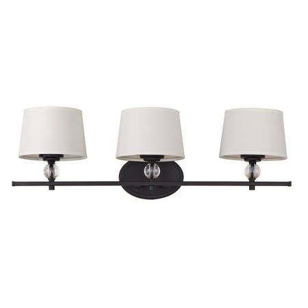 Maxim 12763WTOI Rondo 3-Light Bath Vanity - 26.25W in. - Oil Rubbed Bronze
