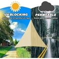 thumbnail image 6 of Beige Triangle Shade Sail - UV Block Outdoor Canopy, 6 of 6