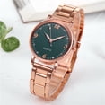 thumbnail image 4 of HBFAGFB Montre Femme Bracelet en Acier Inoxydable Décontractée Mode Robe Convenant aux Hommes et aux Femmes Vert, 4 of 4