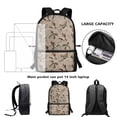 thumbnail image 6 of Binienty Camo Duck Print Kids School Backpack 17 Inch Spacious Bookbag for Children Girls 4th Grade Customizable Strap Length School Bag with Front Pocket for Daily Travel Use, 6 of 6