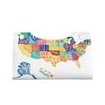 thumbnail image 2 of Salouo USA MAP Pattern Long Tissue Box Cover Rectangular–Plus Size Tissue Box Holder Modern LeatheLarge Tissue Holder for Bathroom Car & Office Decor, 2 of 7