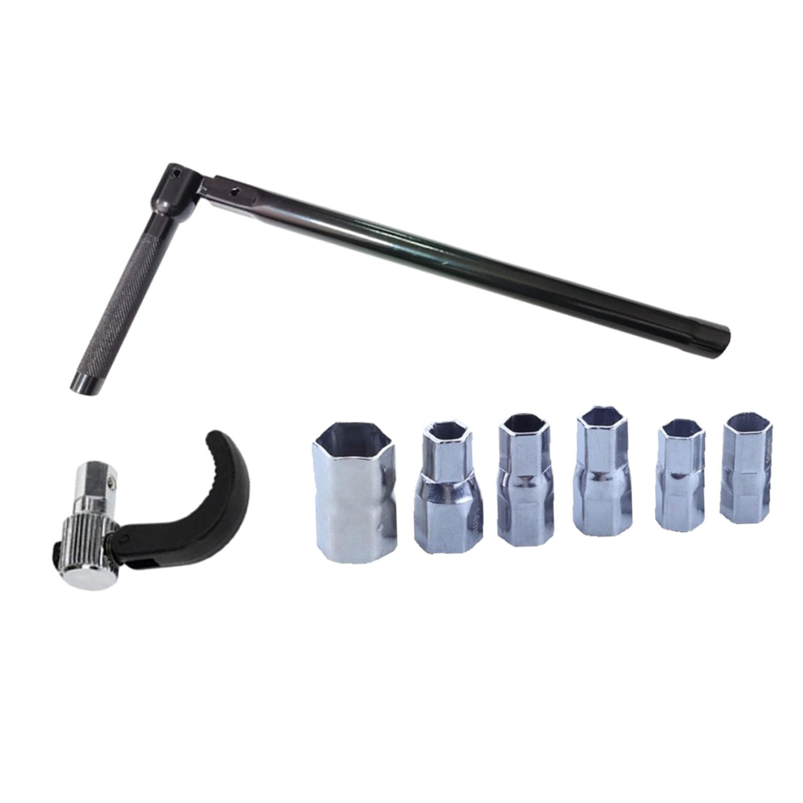 figatia 9-17mm Wrench Socket Plumber Back Nut Set Faucet Installation Tap Installation Tool Portable Socket Wrench Faucet Wrench Set