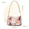 thumbnail image 3 of FORMRS Womens Shoulder Bag with Chain Strap Clutch Purse Cute Tote Handbag, Pastel Pink Halloween, 3 of 7