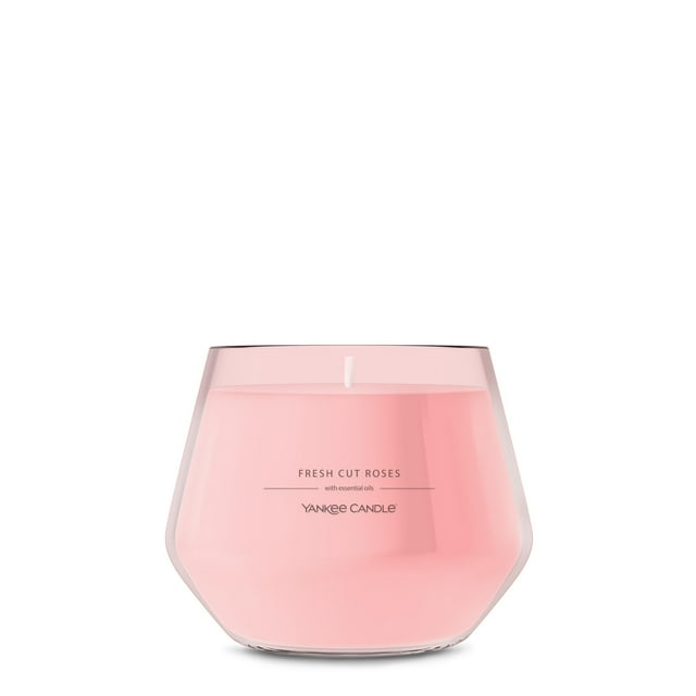 Vela aromática Yankee Candle Studio con rosas recién cortadas, 300 ml