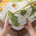 thumbnail image 3 of Twin Sze Fitted Sheet Set - Sunflower Farmhouse 2 Piece Bedding Sets 16" Deep Pocket Fitted Sheet with 1 Pillowcase, Spring Summer Retro Floral Butterflies Brushed Microfiber Hotel Luxury Bed Sheets, 3 of 9