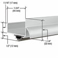 thumbnail image 5 of CRL 17VRA48 48" Aluminum U-Shape Door Bottom, 5 of 7