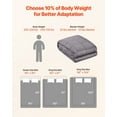 thumbnail image 6 of 25lb Weighted Blanket King Size (80x87 in) - 100% Cotton Heavy Blanket for Adults, Soft & Breathable, 6 of 11