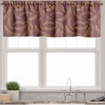 thumbnail image 3 of Ambesonne Banana Valance & Curtain, Outline Drawings Long Fruits, 55"x36", Pale Maroon and Mustard, 3 of 7