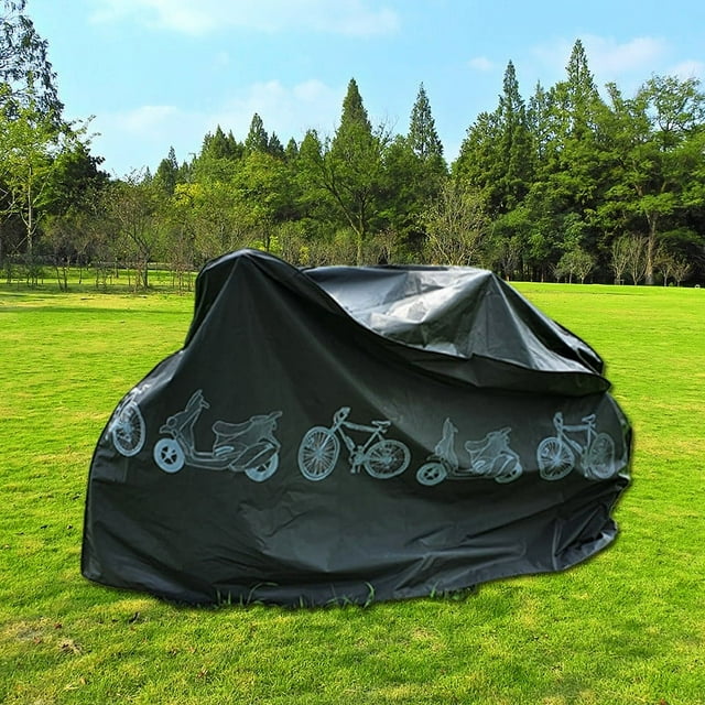 Bicycle Protective Cover for Outdoor Equipment, Waterproof Car Jacket with Dust and Sun Protection, Lightweight and Foldable for Storage, Polyester Material Fits Adult Road or Mountain Bikes