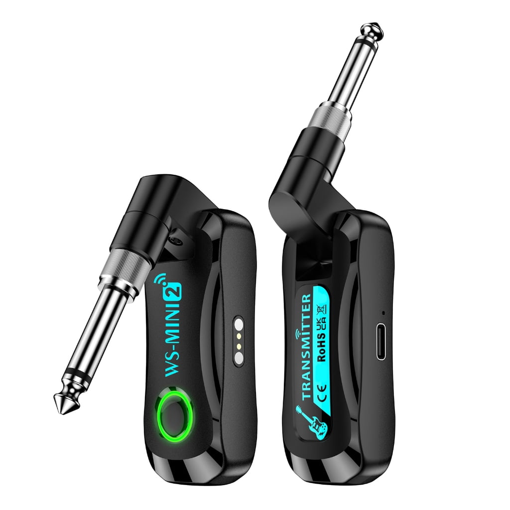 lanema 2.4GHz Guitar System Guitar Transmitter Receiver Rechargeable Battery Cordless Digital Guitar System