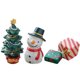 thumbnail image 1 of 3Pcs Christmas Tree Miniatures In Assorted Color Resin Ideal For Holiday Decorations Suitable For Various Decorating Scenarios, 1 of 4