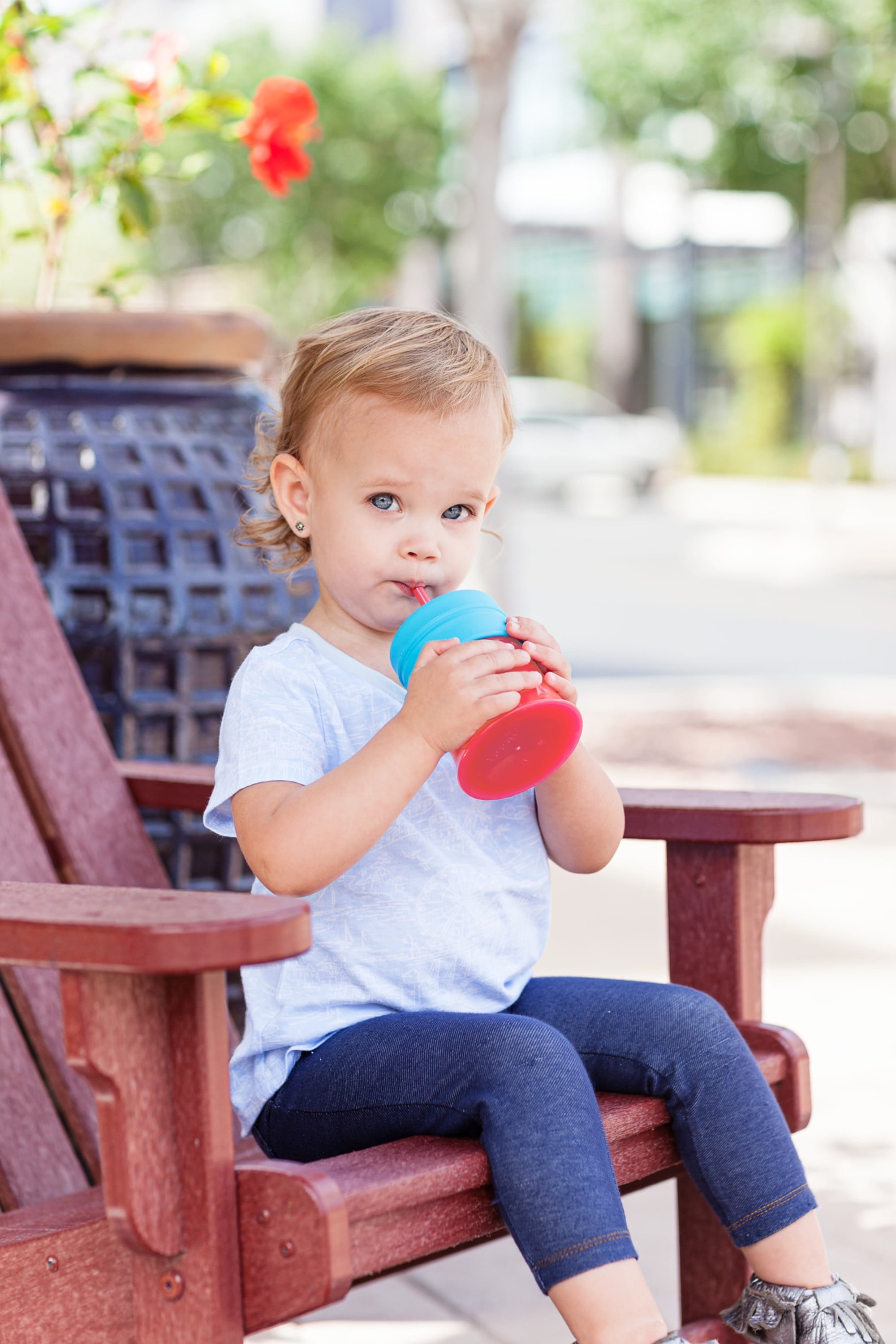 Boon Swig Flip Top Straw Sippy Cup 10 oz - Blue/Green – Abytoys