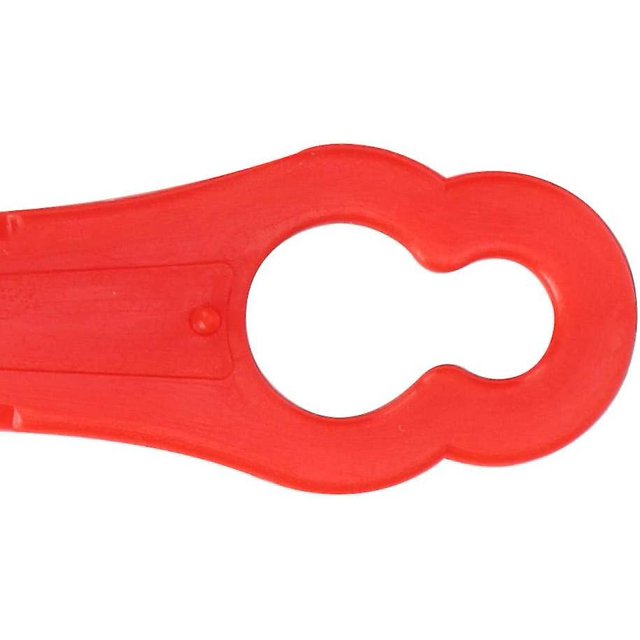 Juego de cuchillas de plástico Cuchilla de repuesto para recortadora de césped inalámbrica 100 piezas (rojo) LingWen 8390612132773
