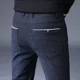 thumbnail image 3 of Pantalones de traje fluido de talla grande para hombre, pantalones ajustados con trenzas para hombre, ropa de trabajo drapeada, reseñas coreanas baratas, muchas confecciones, 3 of 5