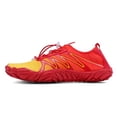 thumbnail image 5 of Womens Mnes Non Slip Water Shoes Lightweight Quick Drying Barefoot Shoes Breathable Wide Toe Box Slip On Sneakers Red Size 7, 5 of 7